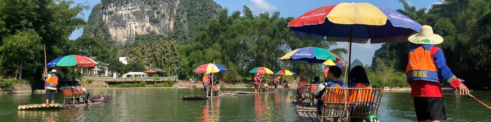 yulong river bamboo rafting