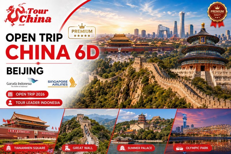 Paket 6D4N Premium Beijing by Garuda Indonesia + Singapore Airlines
