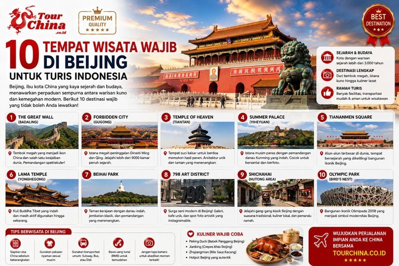 10 Tempat Wisata Wajib di Beijing untuk Turis Indonesia - TourChina